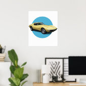 Poster Chevrolet Corvette (Bureau à domicile)