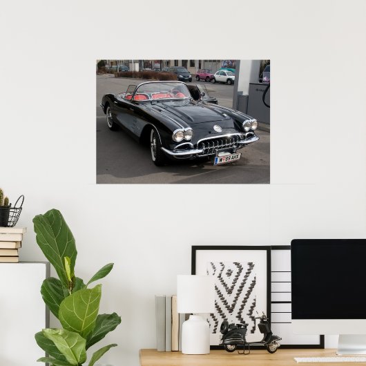 Poster Chevrolet Corvette (Bureau à domicile)