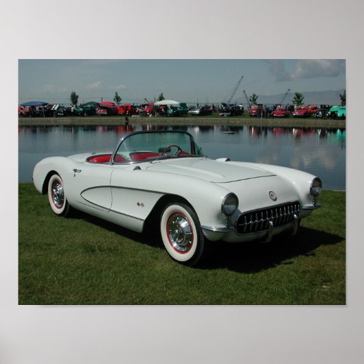Poster Chevrolet Corvette 1957 (Devant)