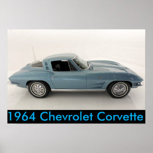 Poster Chevrolet Corvette 1964