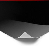 Poster Chevrolet Corvette C3 rouge (Coin)