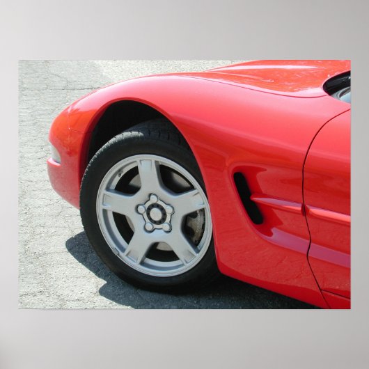 Poster Chevrolet Corvette C5 (Devant)