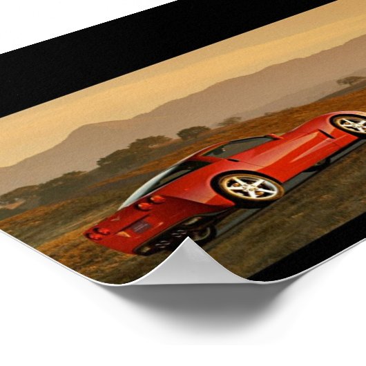 Poster Chevrolet Corvette C6 (Coin)