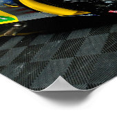 Poster Chevrolet Corvette C7.R Vue frontale (Coin)
