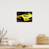 Poster Chevrolet Corvette C7.R Vue frontale (Cuisine)