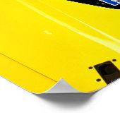 Poster Chevrolet Corvette C7.R Vue frontale (Coin)