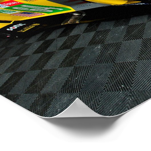 Poster Chevrolet Corvette C7.R Vue frontale (Coin)