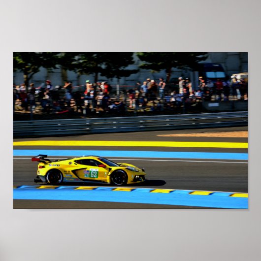 Poster Chevrolet Corvette C8.R 24 Heures du Mans 2022 (Devant)