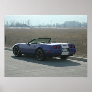 Poster Chevrolet Corvette Grand Sport Convertible 1996
