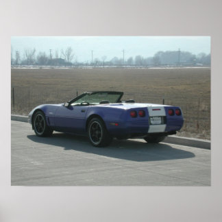 Poster Chevrolet Corvette Grand Sport Convertible 1996
