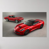 Poster Chevrolet Corvette Stingray 2014 (Devant)