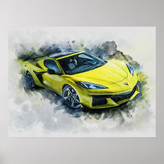 Poster Chevrolet Corvette Z06 (Devant)