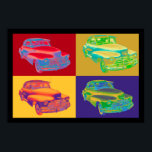 Poster Chevrolet Fleetmaster 1948 Antique Voiture Pop Art<br><div class="desc">Classique coloré 1948 Chevrolet Fleetmaster antique voiture pop art.</div>