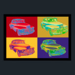 Poster Chevrolet Fleetmaster 1948 Antique Voiture Pop Art<br><div class="desc">Classique coloré 1948 Chevrolet Fleetmaster antique voiture pop art.</div>