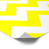 Poster Chevron jaune gras (Coin)