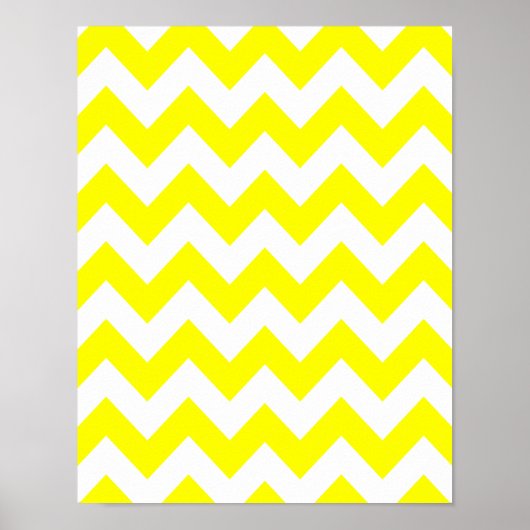 Poster Chevron jaune gras (Devant)