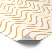 Poster Chevron Motif Jaune Et Crème Zigzag (Coin)