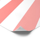 Poster Chevron Print { CORAL } (Coin)