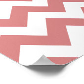 Poster Chevron rose gras (Coin)