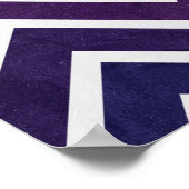 Poster Chevron rose violet (Coin)