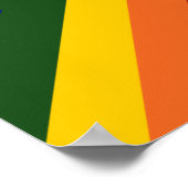 Poster Chevrons Arc-en-Ciel (Coin)