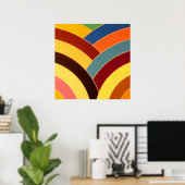 Poster chevrons chic et sophistiqués (Bureau à domicile)