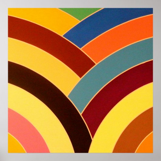 Poster chevrons chic et sophistiqués (Devant)