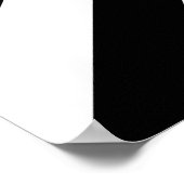 Poster Chevrons noirs et blancs (Coin)