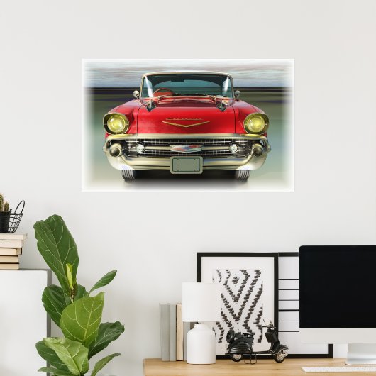 Poster Chevy 1957 (Bureau à domicile)