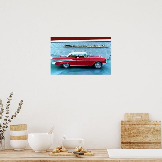 Poster Chevy 1957 (Cuisine)