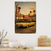 Poster Chevy at the Bowling Alley - Vintage (Cuisine)