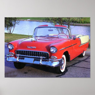 Poster Chevy Bel-Air 1955