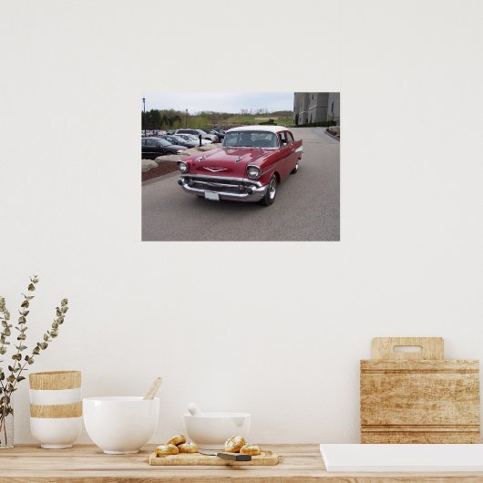 Poster Chevy Bel-Air 1957 (Cuisine)