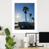 Poster "Chevy Bel Air at Venice Beach." (Bureau à domicile)