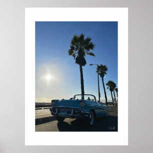 Poster "Chevy Bel Air at Venice Beach."