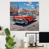 Poster Chevy Belair 1957 (Bureau à domicile)