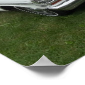 Poster chevy blanc 1963 nova avec vue frontale chromée (Coin)