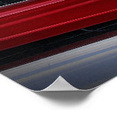 Poster Chevy Camaro Z/28 Rouge 1969 (Coin)