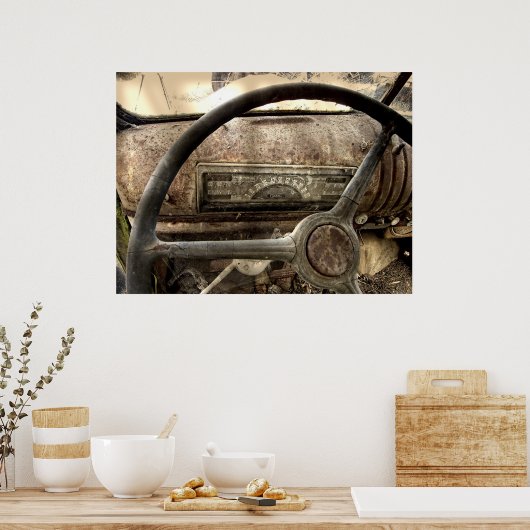 POSTER CHEVY CAMION DASH 1946 (Cuisine)