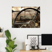 POSTER CHEVY CAMION DASH 1946 (Bureau à domicile)