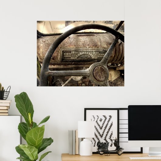 POSTER CHEVY CAMION DASH 1946 (Bureau à domicile)