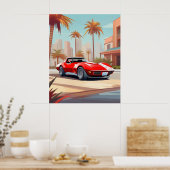 Poster Chevy Corvette (Cuisine)