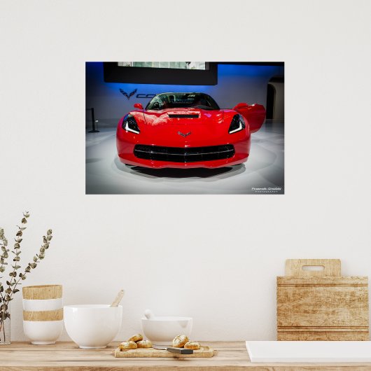 Poster Chevy Corvette Stingray (Cuisine)