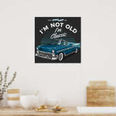 POSTER CHEVY DE VOITURE CLASSIQUE BEL AIR CONVERTIBLE 195 (Cuisine)