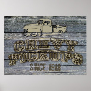 Poster Chevy Pickups
