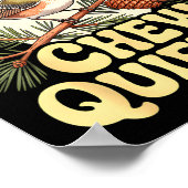 Poster Chew Quieter Funny Bird Saying (Coin)