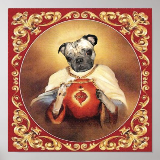 Poster Chewie Peinture du Sacré Coeur (Devant)