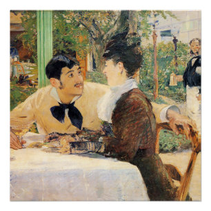 Poster Chez le père Lathuille  Edouard Manet 