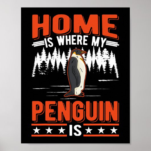 Poster Chez moi, mon pingouin est le pingouin 28 (Devant)