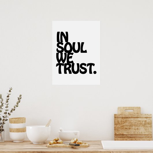 Poster Chez Soul, Nous Avons Confiance. (Cuisine)